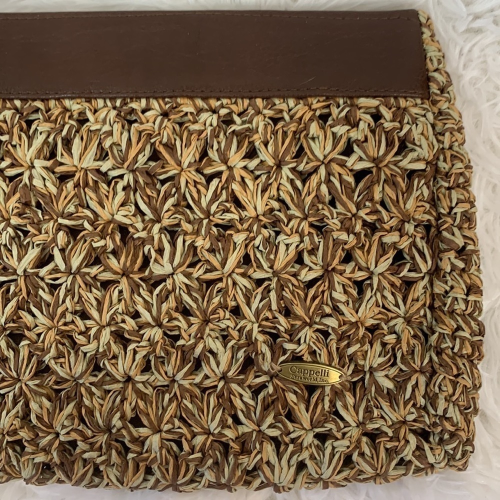 Cappelli Straworld Woven Clutch- NWT - Picture 3 of 12
